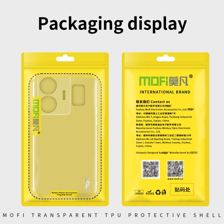 For Xiaomi Redmi K60 / K60 Pro MOFI Ming Series Ultra-thin TPU Phone Case(Transparent) - Xiaomi Cases by MOFI | Online Shopping South Africa | PMC TechLife