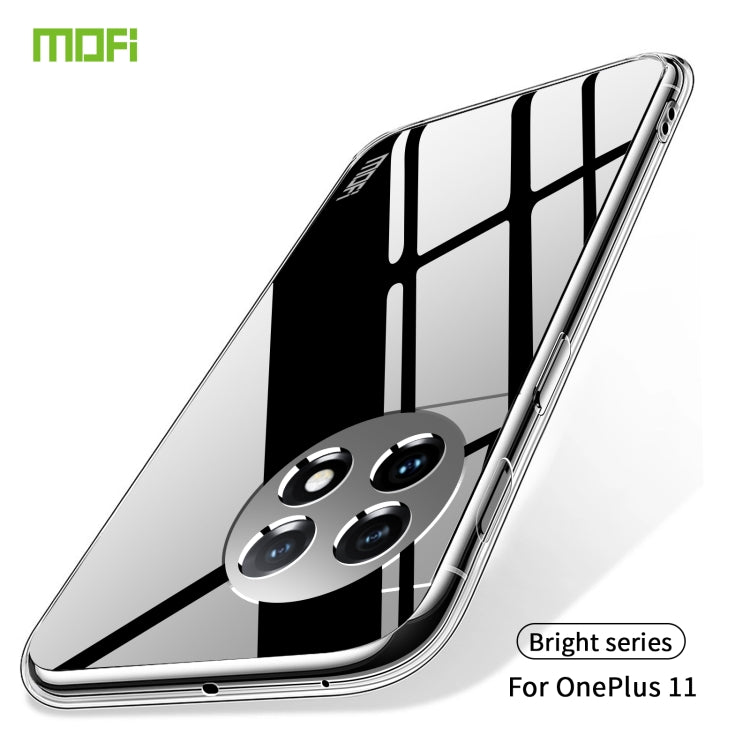 For OnePlus 11 MOFI Ming Series Ultra-thin TPU Phone Case(Transparent) - OnePlus Cases by MOFI | Online Shopping South Africa | PMC TechLife