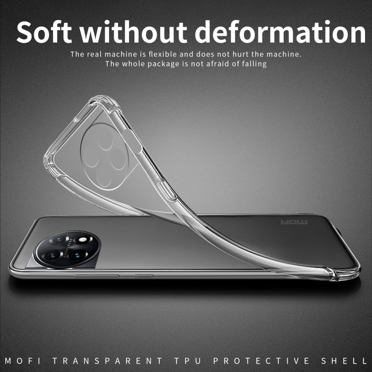 For OnePlus 11R / Ace 2 MOFI Ming Series Ultra-thin TPU Phone Case(Transparent) - OnePlus Cases by MOFI | Online Shopping South Africa | PMC TechLife | Buy Now Pay Later Mobicred