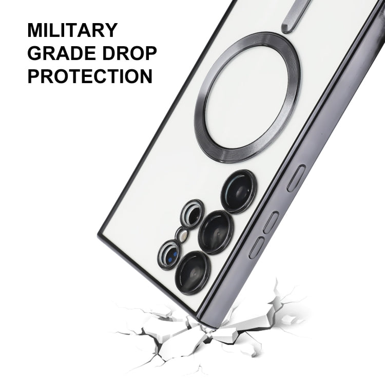 For Samsung Galaxy S22 Ultra 5G ENKAY Electroplated MagSafe Shockproof TPU Phone Case with Lens Film(Dark Blue) - free shipping - PMC TechLife - Order now!