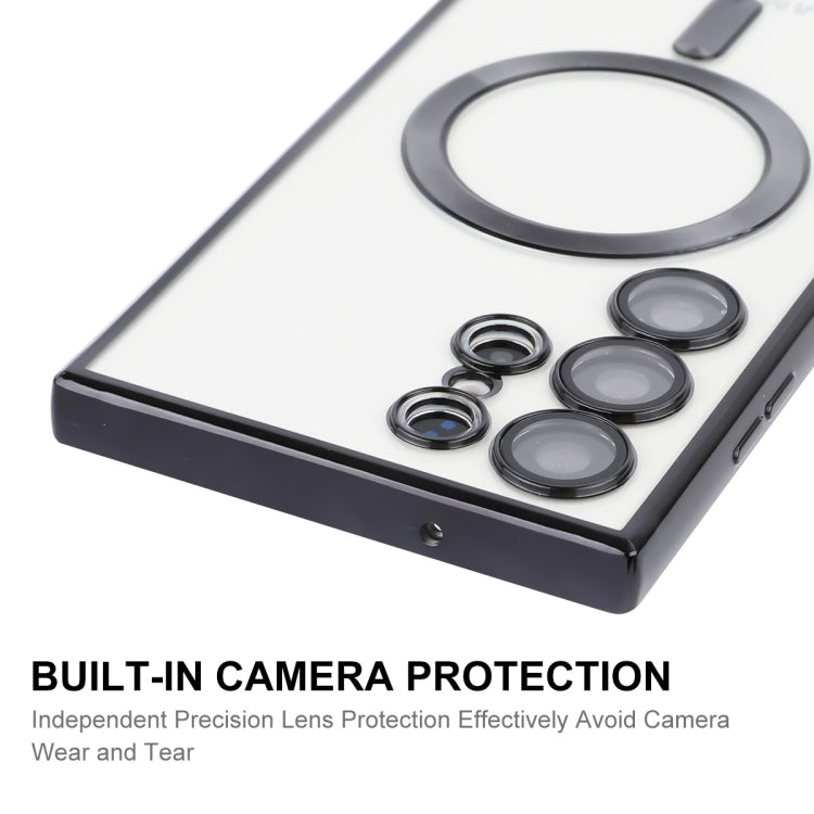 For Samsung Galaxy S22 Ultra 5G ENKAY Electroplated MagSafe Shockproof TPU Phone Case with Lens Film(Black) - free shipping - PMC TechLife - Order now!