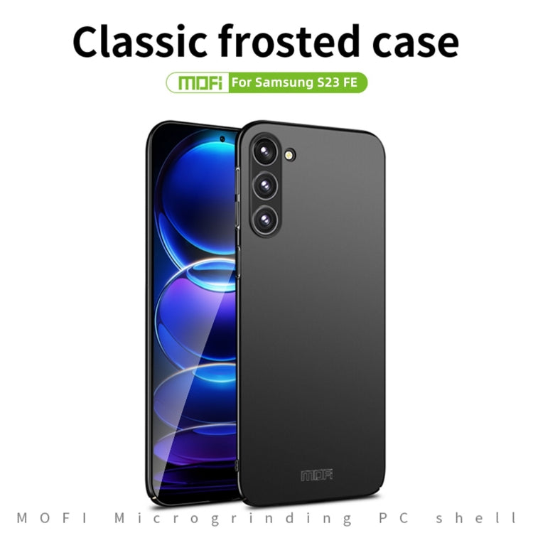 For Samsung Galaxy S23 FE 5G MOFI Frosted PC Ultra-thin Hard Phone Case(Black) - Galaxy S23 FE 5G Cases by MOFI | Online Shopping South Africa | PMC TechLife