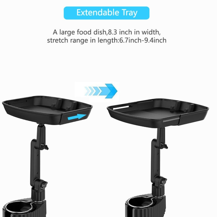 A01 Universal Adjustable Car Tray Portable Cup Holder Meal Tray Expanded Car Cup Holder - Car Drink Holders by PMC TechLife | Online Shopping South Africa | PMC TechLife | Buy Now Pay Later Mobicred