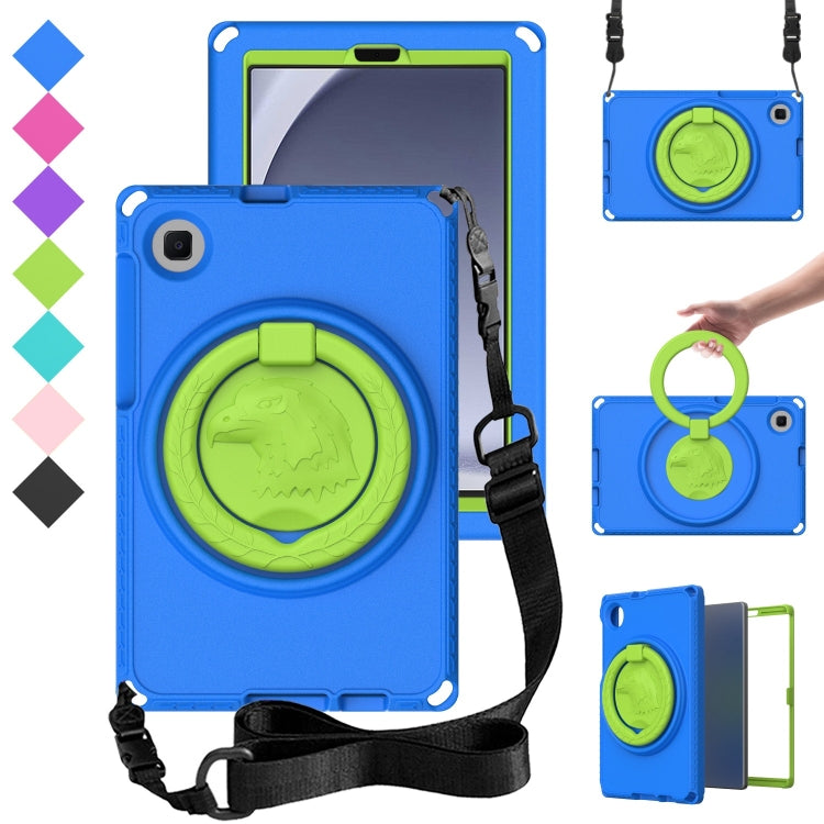 For Samsung Galaxy Tab A9 8.7 X110/X115 EVA Hybrid PC Shockproof Tablet Case with Frame(Blue) - free shipping - PMC TechLife - Order now!