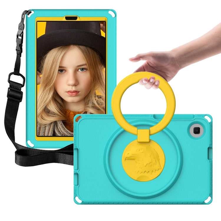 For Samsung Galaxy Tab A9 8.7 X110/X115 EVA Hybrid PC Shockproof Tablet Case with Frame(Glacial Green) - Galaxy Tab A9 by PMC TechLife | Online Shopping South Africa | PMC TechLife
