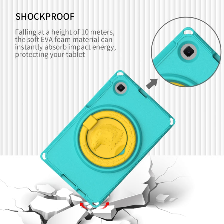For Samsung Galaxy Tab A9 8.7 X110/X115 EVA Hybrid PC Shockproof Tablet Case with Frame(Glacial Green) - Galaxy Tab A9 by PMC TechLife | Online Shopping South Africa | PMC TechLife