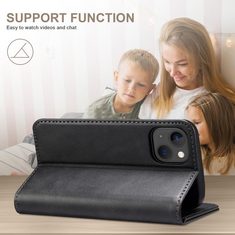 For Samsung Galaxy S25 Ultra 5G Suteni Calf Texture Horizontal Flip Leather Phone Case(Black) - Galaxy S25 Ultra 5G Cases by Suteni | Online Shopping South Africa | PMC TechLife | Buy Now Pay Later Mobicred