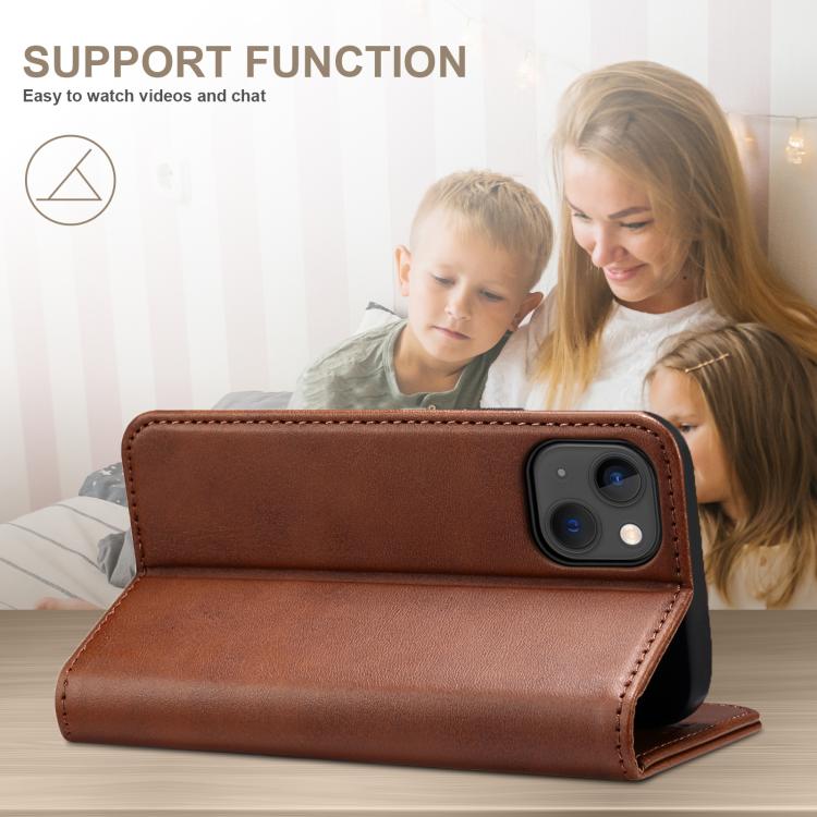 For Samsung Galaxy S25 Ultra 5G Suteni Calf Texture Horizontal Flip Leather Phone Case(Brown) - Galaxy S25 Ultra 5G Cases by Suteni | Online Shopping South Africa | PMC TechLife | Buy Now Pay Later Mobicred