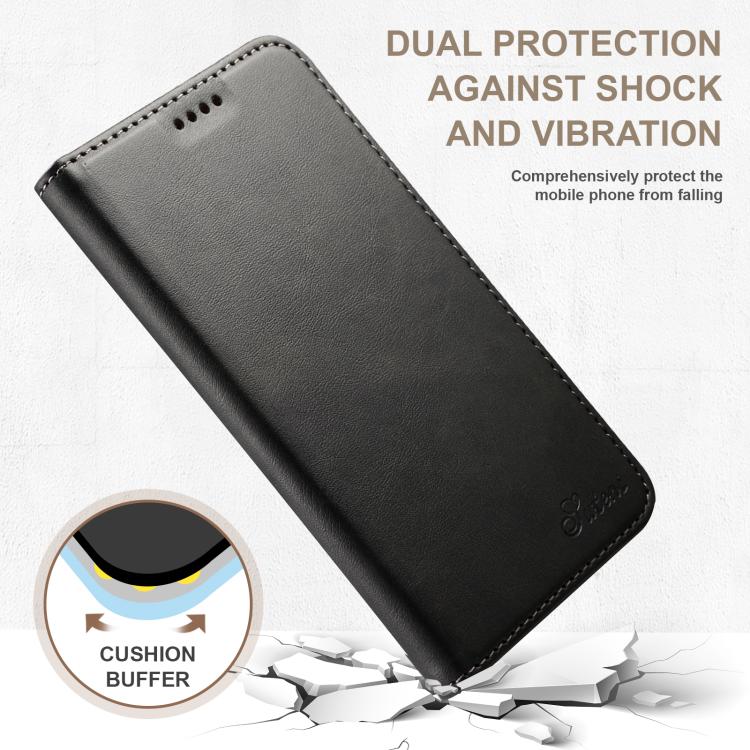 For Samsung Galaxy S25+ 5G Suteni Calf Texture Horizontal Flip Leather Phone Case(Black) - Galaxy S25+ 5G Cases by Suteni | Online Shopping South Africa | PMC TechLife | Buy Now Pay Later Mobicred