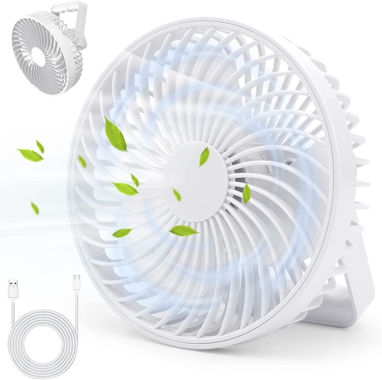 Multifunctional LED Rechargeable Outdoor Portable Tent Camping Fan(White) - Electric Fans by PMC TechLife | Online Shopping South Africa | PMC TechLife | Buy Now Pay Later Mobicred
