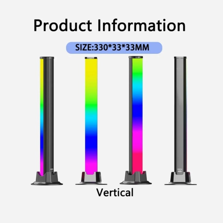 SAL043 2pcs Wifi RGB Rhythm Voice Music Desktop Atmosphere LED Table Lamp - Novelty Lighting by PMC TechLife | Online Shopping South Africa | PMC TechLife | Buy Now Pay Later Mobicred