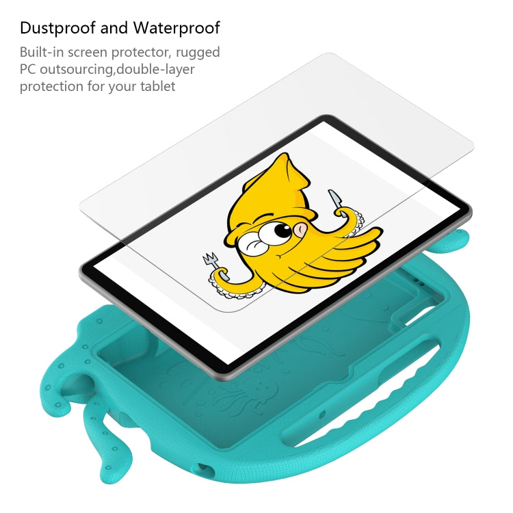 For Lenovo M10 Plus TB-X606 10.3 Octopus Style EVA PC Tablet Case(Glacial Green) - Lenovo by PMC TechLife | Online Shopping South Africa | PMC TechLife | Buy Now Pay Later Mobicred