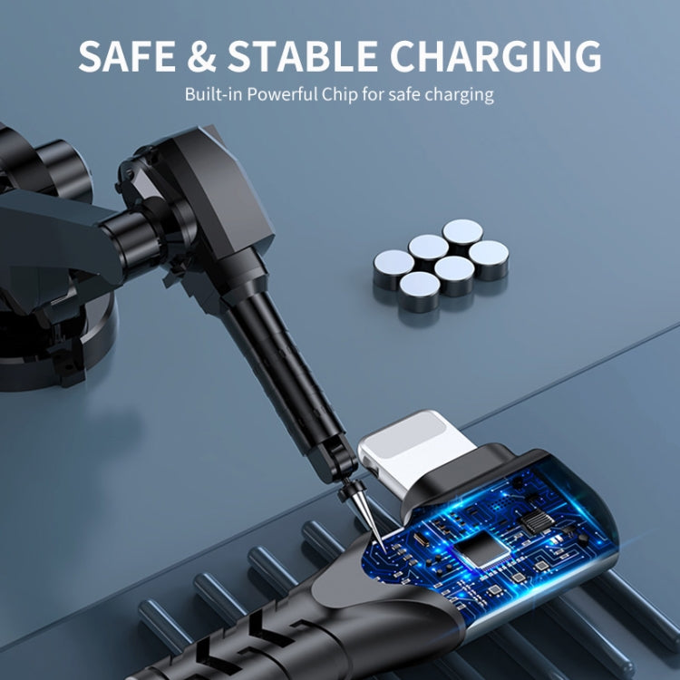 ENKAY Hat-Prince PD 20W Type-C to 8 Pin Dual Elbow Fast Charging Data Cable, Length:1m(Silver) - free shipping - PMC Jewellery - Order now!