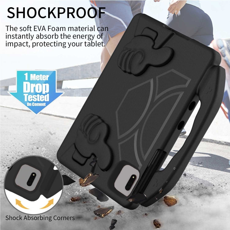 For  Lenovo Tab M11 /Xiaoxin Pad 11 2024 Thumb Bracket EVA Shockproof Tablet Case(Black) - Lenovo by PMC Jewellery | Online Shopping South Africa | PMC Jewellery | Buy Now Pay Later Mobicred