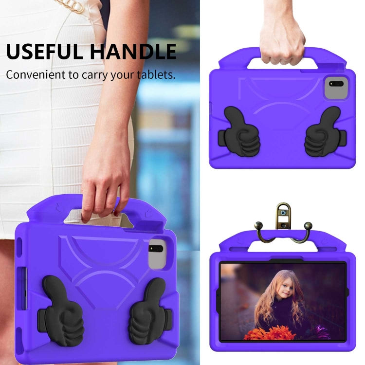 For  Lenovo Tab M11 /Xiaoxin Pad 11 2024 Thumb Bracket EVA Shockproof Tablet Case(Purple) - Lenovo by PMC Jewellery | Online Shopping South Africa | PMC Jewellery | Buy Now Pay Later Mobicred