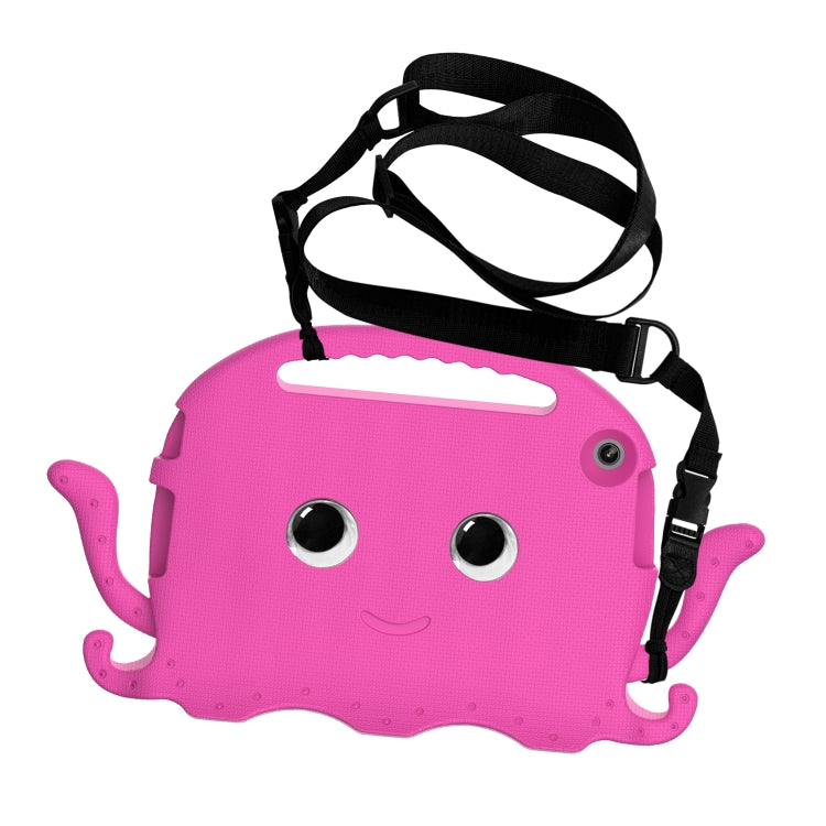 For Lenovo Tab M10 3rd Gen 10.1 TB-328 Octopus Style EVA Hybrid PC Shockproof Tablet Case with Strap(Rose Red) - Lenovo by PMC TechLife | Online Shopping South Africa | PMC TechLife | Buy Now Pay Later Mobicred