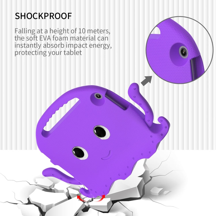 For Lenovo Tab M10 3rd Gen 10.1 TB-328 Octopus Style EVA Hybrid PC Shockproof Tablet Case with Strap(Purple) - Lenovo by PMC TechLife | Online Shopping South Africa | PMC TechLife | Buy Now Pay Later Mobicred