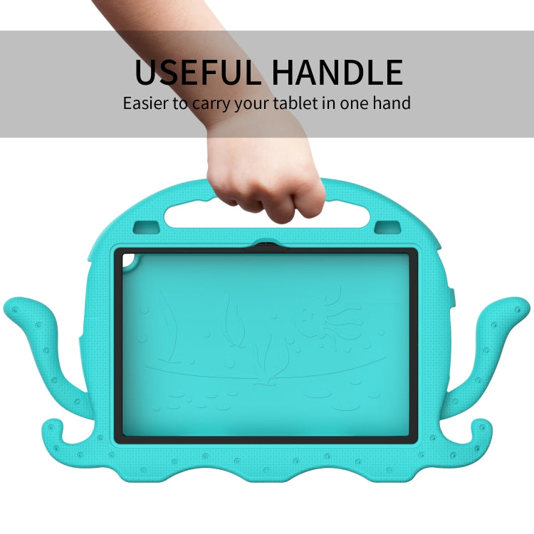 For Lenovo Tab M10 3rd Gen 10.1 TB-328 Octopus Style EVA Hybrid PC Shockproof Tablet Case with Strap(Glacial Green) - Lenovo by PMC TechLife | Online Shopping South Africa | PMC TechLife | Buy Now Pay Later Mobicred