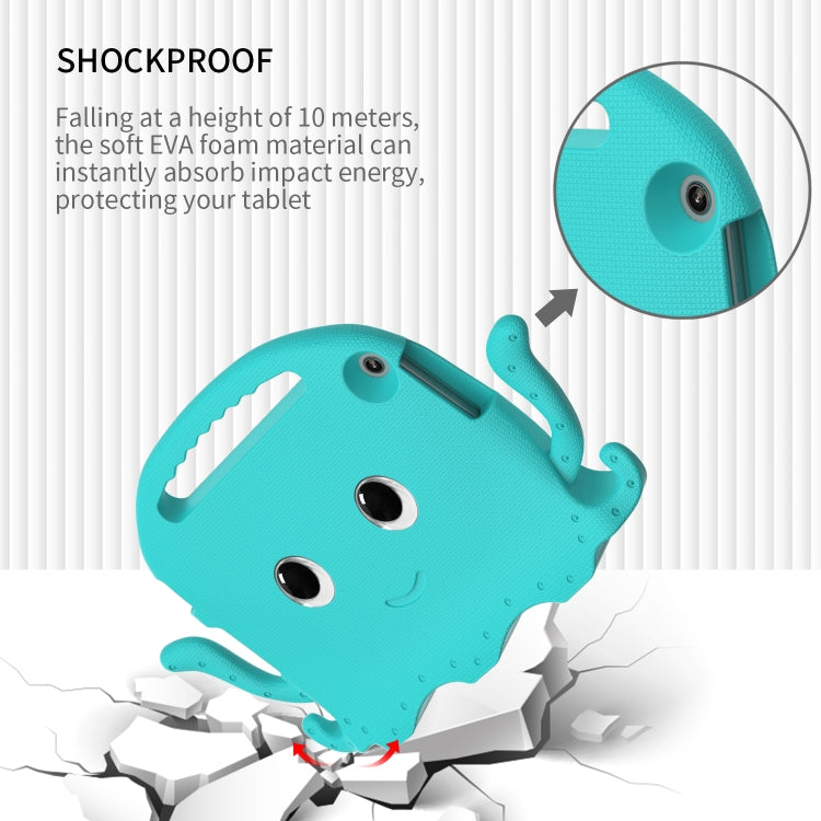 For Lenovo Tab M10 3rd Gen 10.1 TB-328 Octopus Style EVA Hybrid PC Shockproof Tablet Case with Strap(Glacial Green) - Lenovo by PMC TechLife | Online Shopping South Africa | PMC TechLife | Buy Now Pay Later Mobicred