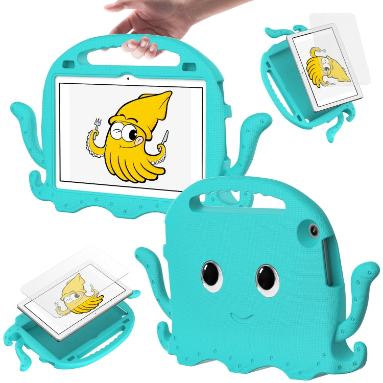 For Lenovo Tab M10 3rd Gen 10.1 TB-328 Octopus Style EVA Hybrid PC Shockproof Tablet Case with Strap(Glacial Green) - Lenovo by PMC TechLife | Online Shopping South Africa | PMC TechLife | Buy Now Pay Later Mobicred