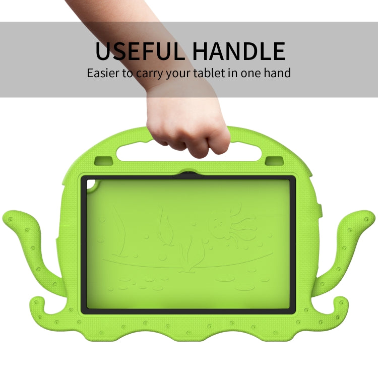 For Lenovo Tab M10 3rd Gen 10.1 TB-328 Octopus Style EVA Hybrid PC Shockproof Tablet Case with Strap(Grass Green) - Lenovo by PMC TechLife | Online Shopping South Africa | PMC TechLife | Buy Now Pay Later Mobicred