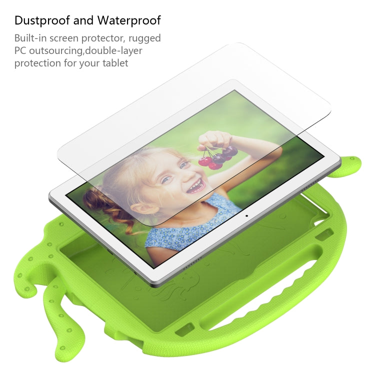 For Lenovo Tab M10 3rd Gen 10.1 TB-328 Octopus Style EVA Hybrid PC Shockproof Tablet Case with Strap(Grass Green) - Lenovo by PMC TechLife | Online Shopping South Africa | PMC TechLife | Buy Now Pay Later Mobicred