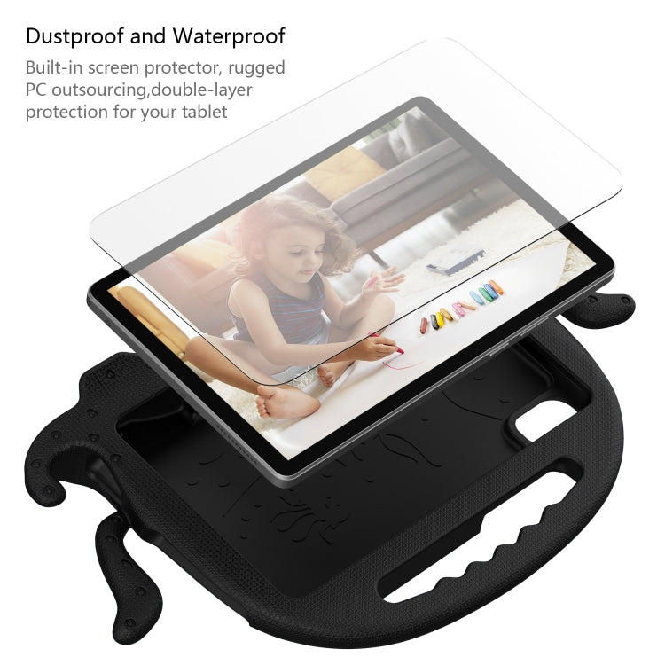 For Lenovo Tab M9 2023 Octopus Style EVA Hybrid PC Shockproof Tablet Case with Strap(Black) - Lenovo by PMC TechLife | Online Shopping South Africa | PMC TechLife | Buy Now Pay Later Mobicred