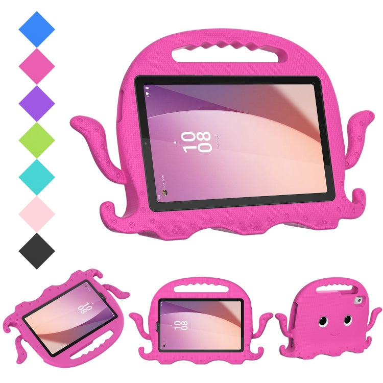 For Lenovo Tab M9 2023 Octopus Style EVA Hybrid PC Shockproof Tablet Case with Strap(Rose Red) - Lenovo by PMC TechLife | Online Shopping South Africa | PMC TechLife | Buy Now Pay Later Mobicred