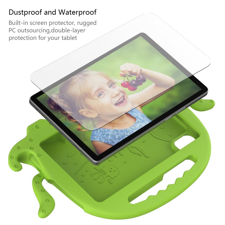 For Lenovo Tab M9 2023 Octopus Style EVA Hybrid PC Shockproof Tablet Case with Strap(Grass Green) - Lenovo by PMC TechLife | Online Shopping South Africa | PMC TechLife | Buy Now Pay Later Mobicred