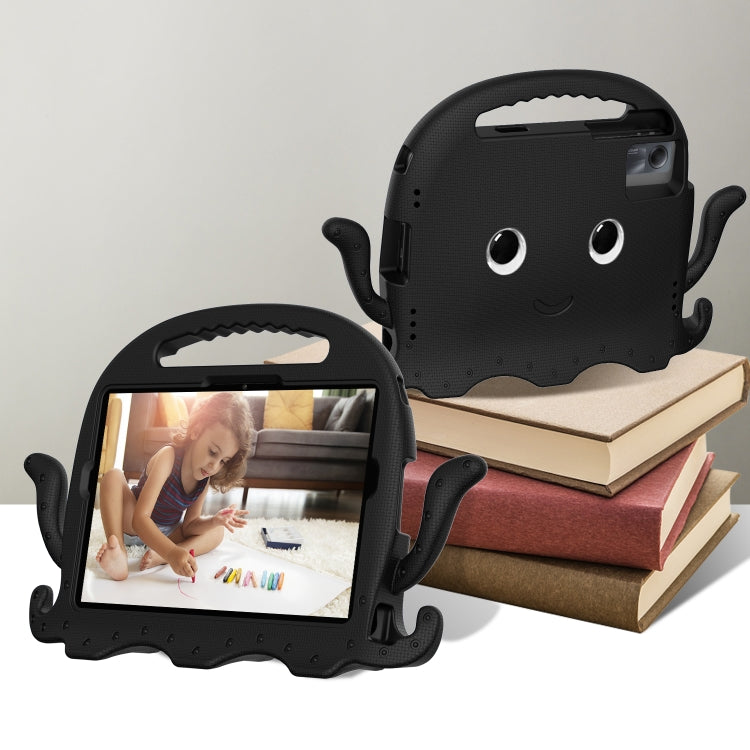 For Lenovo Tab M11 /Xiaoxin Pad 11 2024 Octopus Style EVA Hybrid PC Shockproof Tablet Case with Strap(Black) - Lenovo by PMC Jewellery | Online Shopping South Africa | PMC Jewellery | Buy Now Pay Later Mobicred