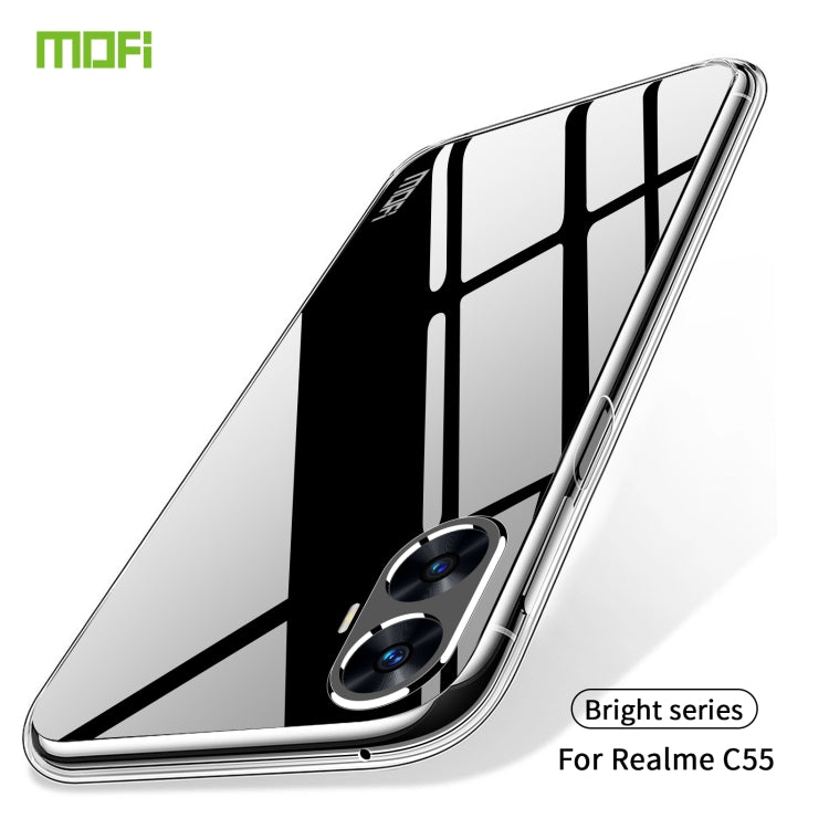 For Realme C55 MOFI Ming Series Ultra-thin TPU Phone Case(Transparent) - Realme Cases by MOFI | Online Shopping South Africa | PMC TechLife