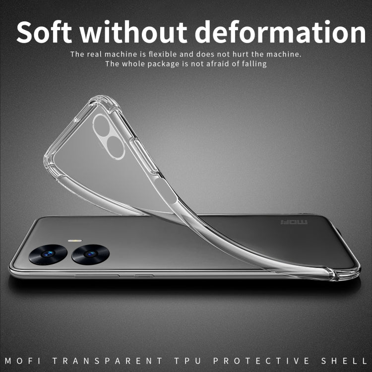 For Realme C55 MOFI Ming Series Ultra-thin TPU Phone Case(Transparent) - Realme Cases by MOFI | Online Shopping South Africa | PMC TechLife