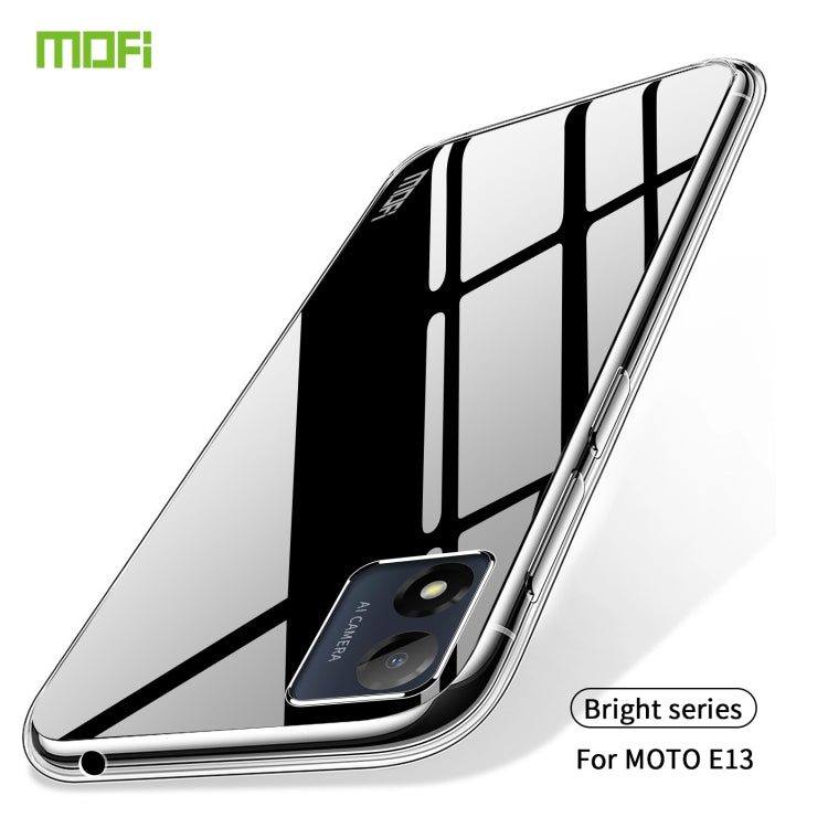 For Motorola Moto E13 MOFI Ming Series Ultra-thin TPU Phone Case(Transparent) - free shipping - PMC TechLife - Order now!