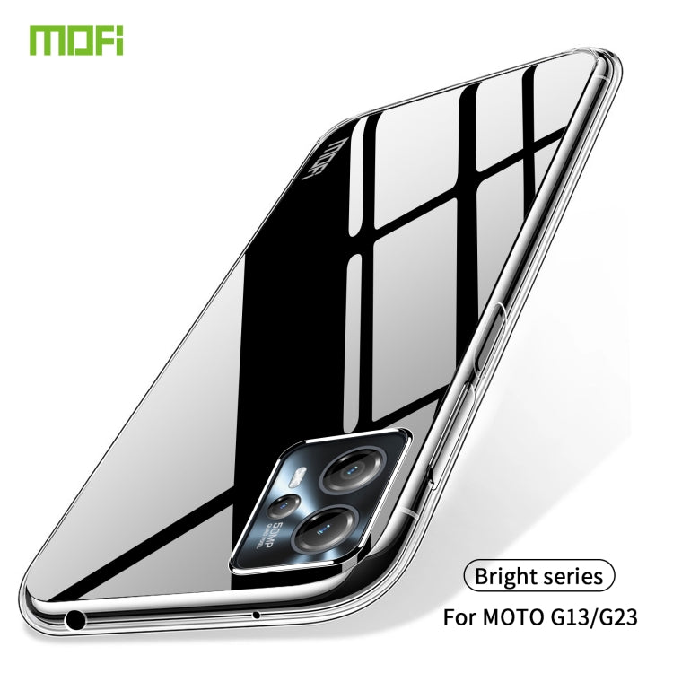 For Motorola Moto G13 / G23 MOFI Ming Series Ultra-thin TPU Phone Case(Transparent) - Motorola Cases by MOFI | Online Shopping South Africa | PMC TechLife | Buy Now Pay Later Mobicred