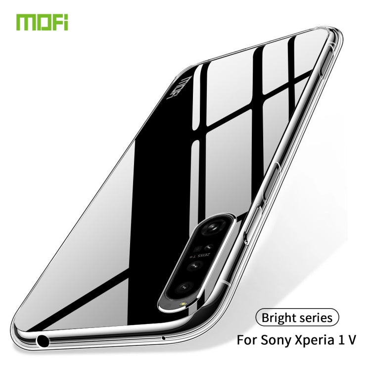 For Sony Xperia 1 V MOFI Ming Series Ultra-thin TPU Phone Case(Transparent) - Sony Cases by MOFI | Online Shopping South Africa | PMC TechLife