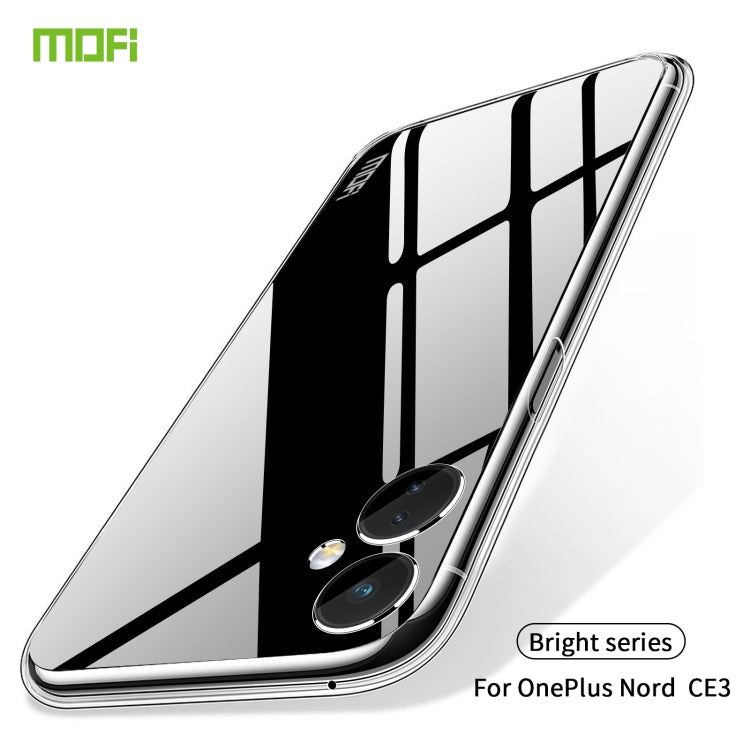 For OnePlus Nord CE 3 MOFI Ming Series Ultra-thin TPU Phone Case(Transparent) - OnePlus Cases by MOFI | Online Shopping South Africa | PMC TechLife