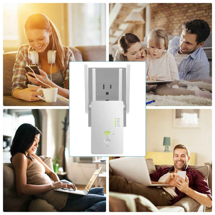 U6 5Ghz Wireless WiFi Repeater 1200Mbps Router Wifi Booster 2.4G Long Range Extender(US Plug) - free shipping - PMC Jewellery - Order now!