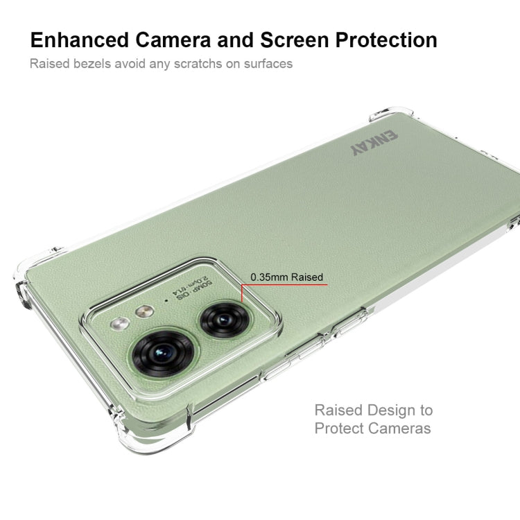 For Motorola Edge 40 5G ENKAY Hat-Prince Transparent TPU Shockproof Phone Case - free shipping - PMC TechLife - Order now!