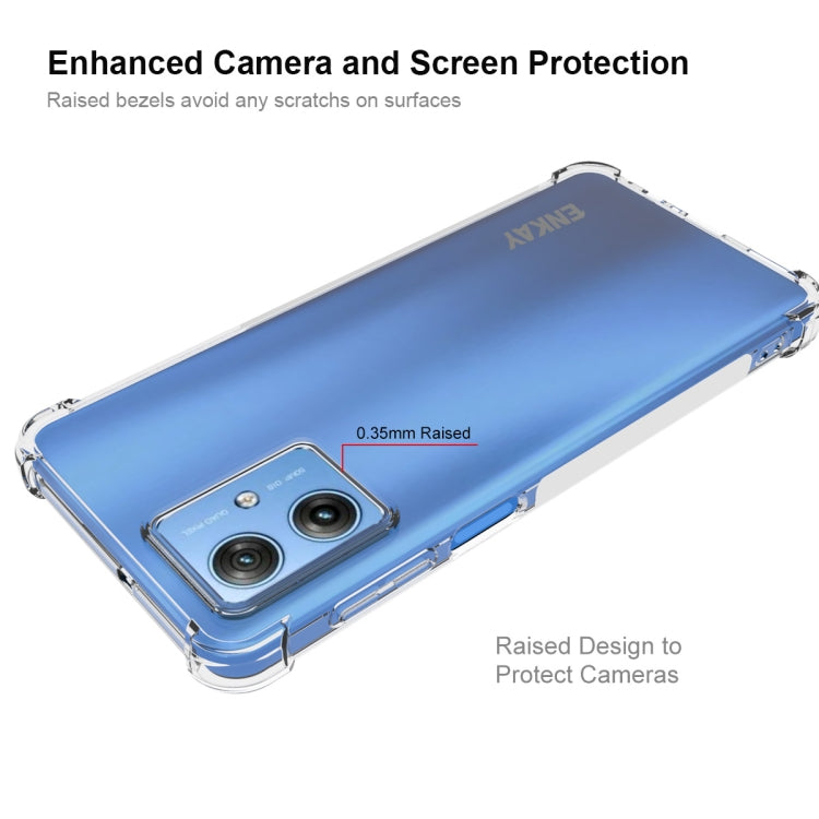 For Motorola Moto G54 5G ENKAY Hat-Prince Transparent TPU Shockproof Phone Case - Motorola Cases by ENKAY | Online Shopping South Africa | PMC TechLife | Buy Now Pay Later Mobicred