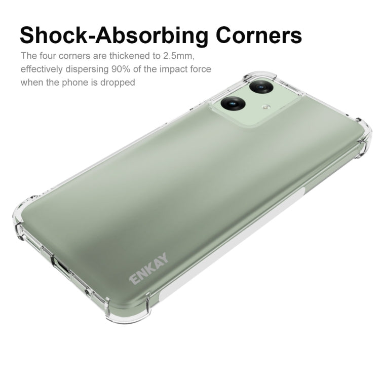 For Motorola Moto G Play 4G 2024 ENKAY Hat-Prince Transparent TPU Shockproof Phone Case - free shipping - PMC Jewellery - Order now!