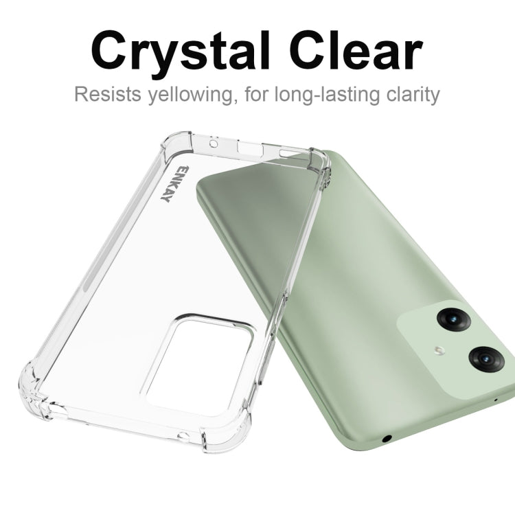 For Motorola Moto G Play 4G 2024 ENKAY Hat-Prince Transparent TPU Shockproof Phone Case - free shipping - PMC Jewellery - Order now!