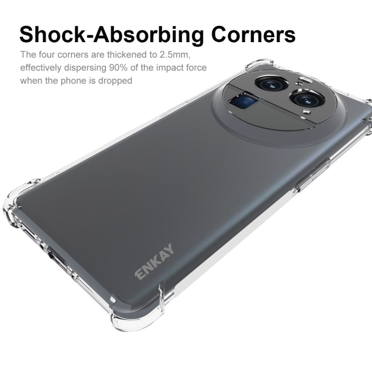 For OPPO Find X6 Pro ENKAY Clear TPU Shockproof Anti-slip Phone Case - OPPO Cases by ENKAY | Online Shopping South Africa | PMC TechLife | Buy Now Pay Later Mobicred
