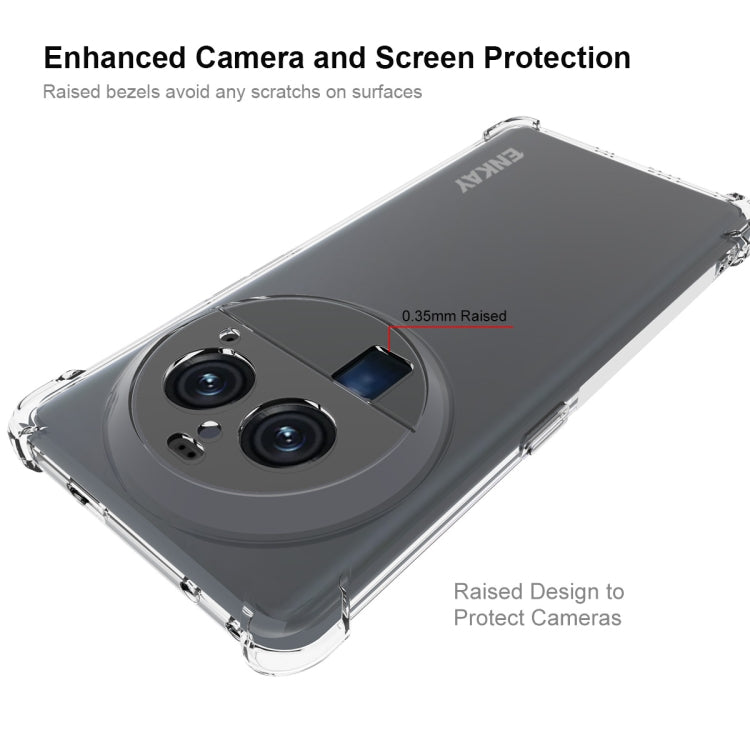 For OPPO Find X6 Pro ENKAY Clear TPU Shockproof Anti-slip Phone Case - OPPO Cases by ENKAY | Online Shopping South Africa | PMC TechLife | Buy Now Pay Later Mobicred