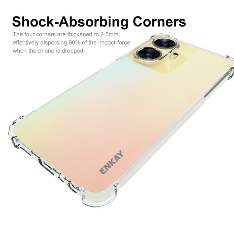 For Realme C55 4G ENKAY Clear TPU Shockproof Anti-slip Phone Case - Realme Cases by ENKAY | Online Shopping South Africa | PMC TechLife | Buy Now Pay Later Mobicred