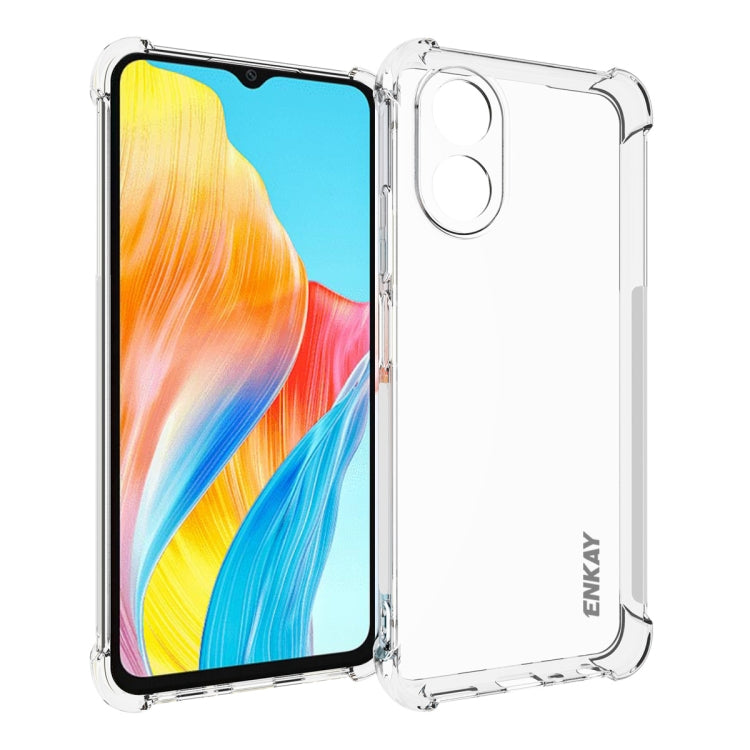 For OPPO A18 4G / A38 4G ENKAY Clear TPU Shockproof Anti-slip Phone Case - A18 Cases by ENKAY | Online Shopping South Africa | PMC TechLife | Buy Now Pay Later Mobicred