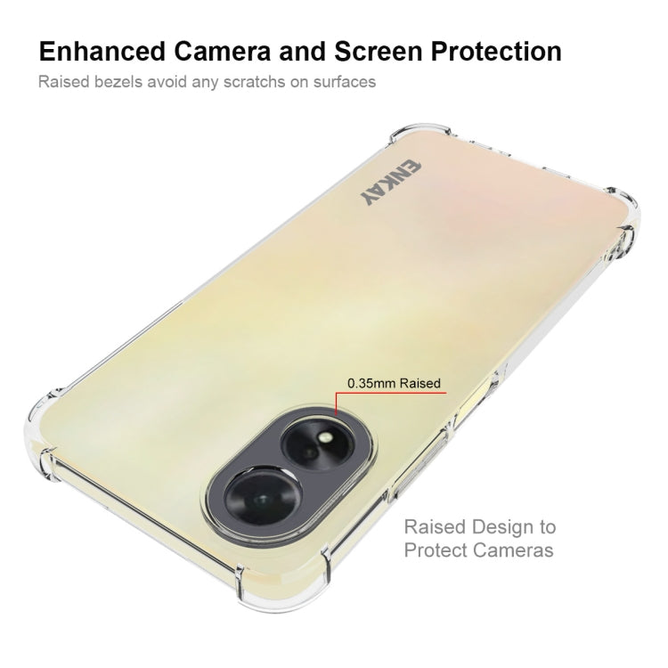 For OPPO A18 4G / A38 4G ENKAY Clear TPU Shockproof Anti-slip Phone Case - A18 Cases by ENKAY | Online Shopping South Africa | PMC TechLife | Buy Now Pay Later Mobicred