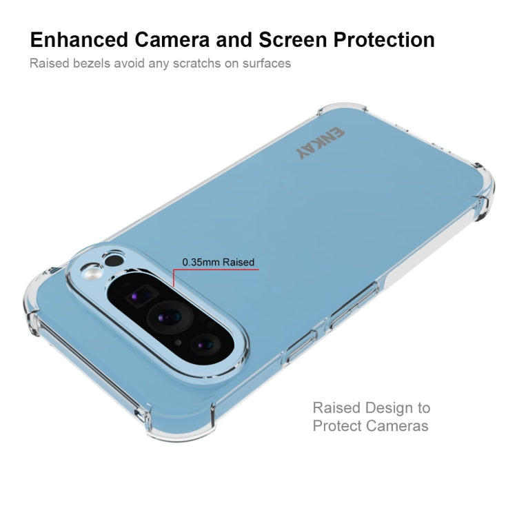 For Google Pixel 9 ENKAY Hat-Prince Transparent TPU Shockproof Phone Case - Google Cases by ENKAY | Online Shopping South Africa | PMC TechLife | Buy Now Pay Later Mobicred