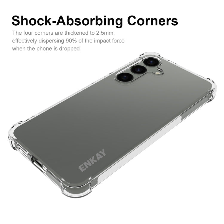 For Samsung Galaxy S24+ 5G ENKAY Hat-Prince Transparent TPU Shockproof Phone Case - free shipping - PMC Jewellery - Order now!