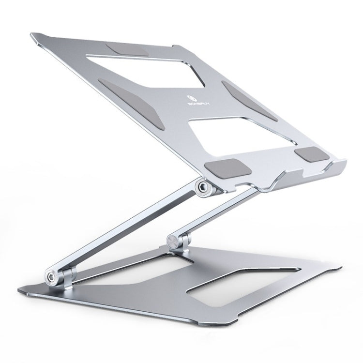 Boneruy P18 Ergonomic Desk Aluminum Holder for 14-17.3 Inch Laptops(Silver) - Laptop Stand by PMC Jewellery | Online Shopping South Africa | PMC Jewellery | Buy Now Pay Later Mobicred