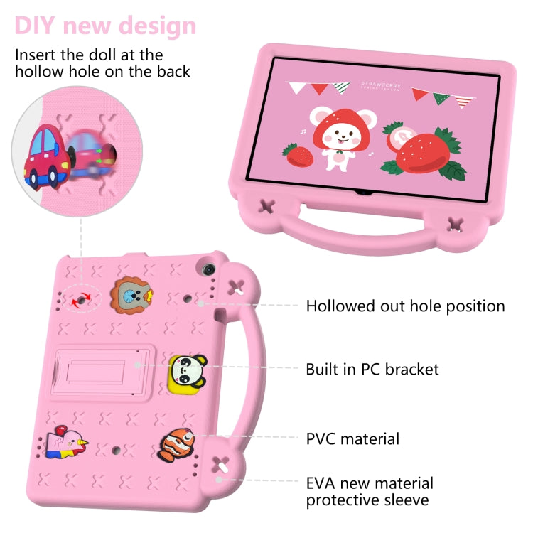 For Walmart Onn 10.1 2022 / 100071485 Handle Kickstand Children EVA Shockproof PC Tablet Case(Pink) - Others by PMC TechLife | Online Shopping South Africa | PMC TechLife | Buy Now Pay Later Mobicred